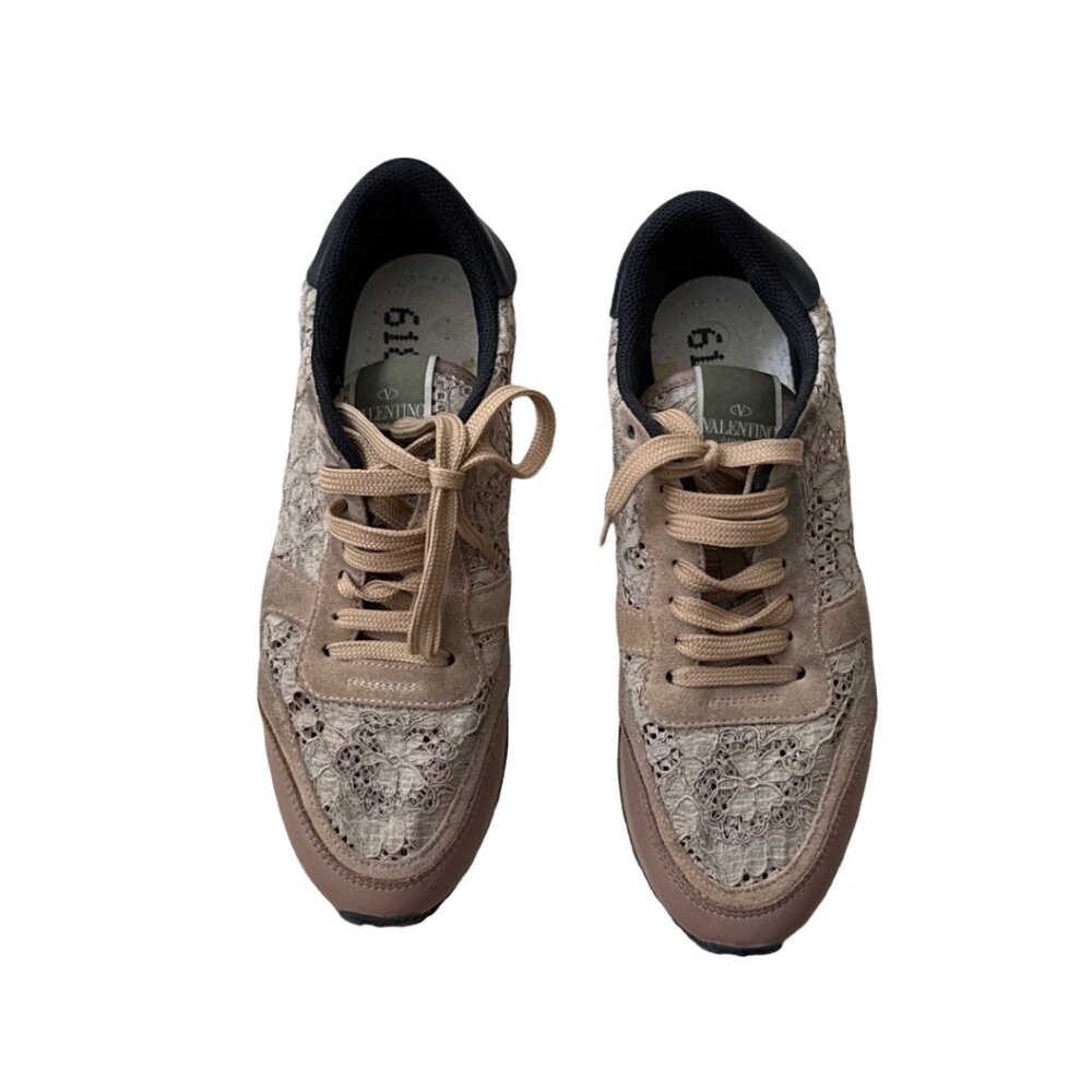 Valentino Rockrunner lace Nude color size 41